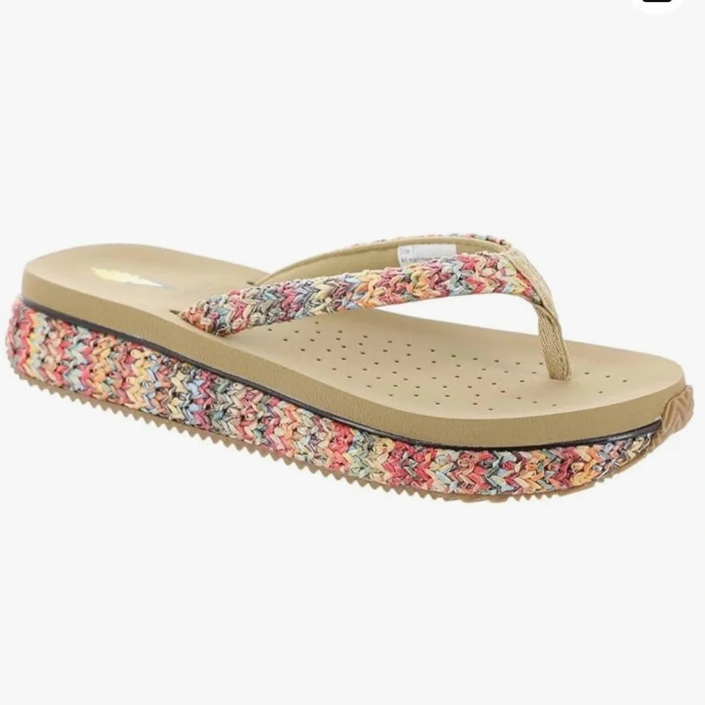 Volatile Palau Multicolor Woven Platform Sandal​
